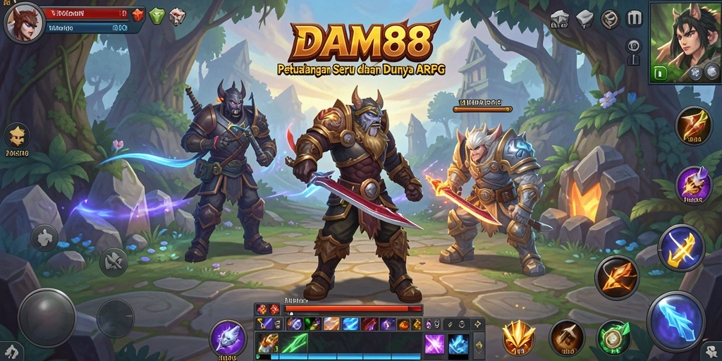 Tampilan gameplay seru dalam DAM88 yang penuh aksi.