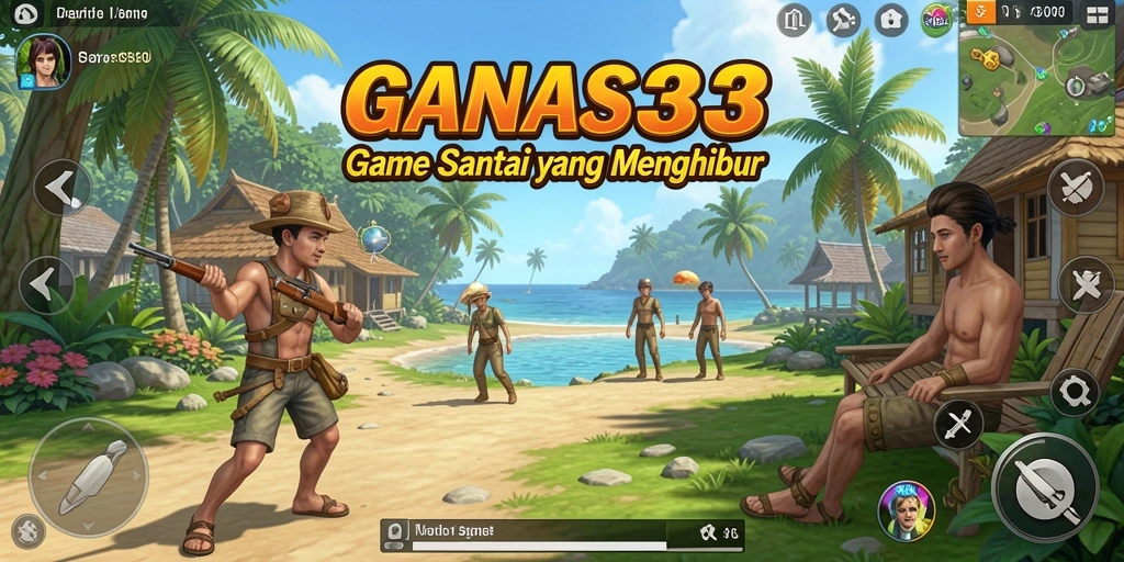 Tampilan gameplay santai dan menyenangkan di GANAS33.