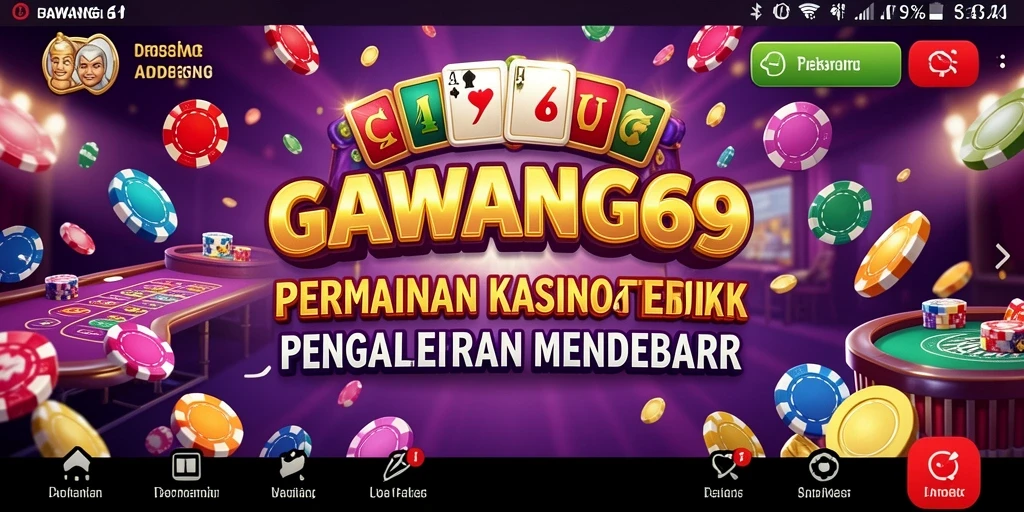 Screenshot GAWANG69 menunjukkan gameplay mendebarkan di kasino virtual.