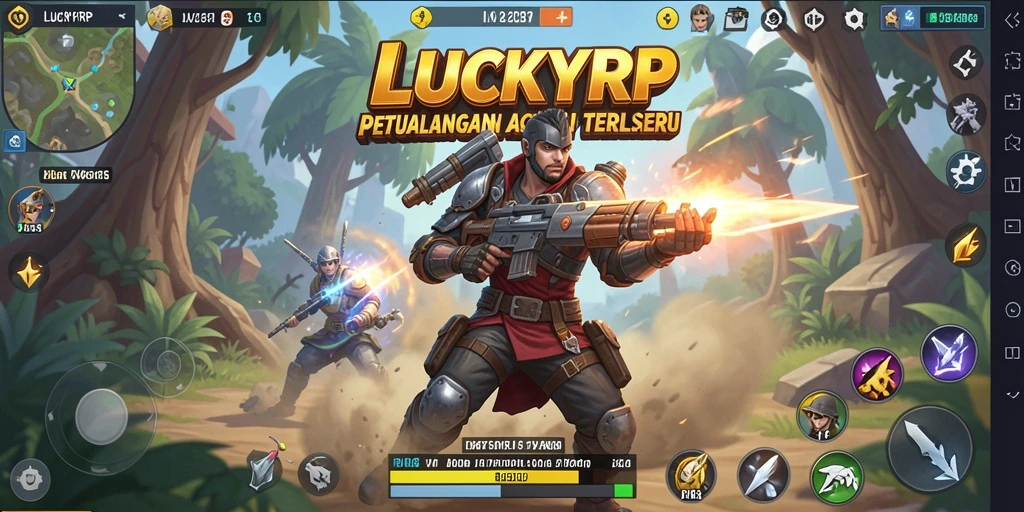 Tampilan menegangkan dari gameplay LUCKYRP yang penuh aksi.