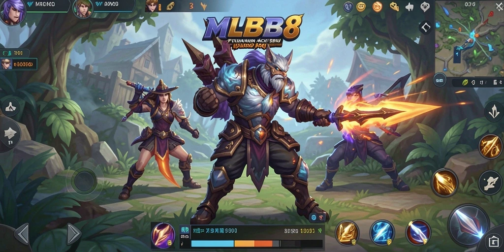 Tampilan gameplay MLBB8 yang menegangkan dan seru.