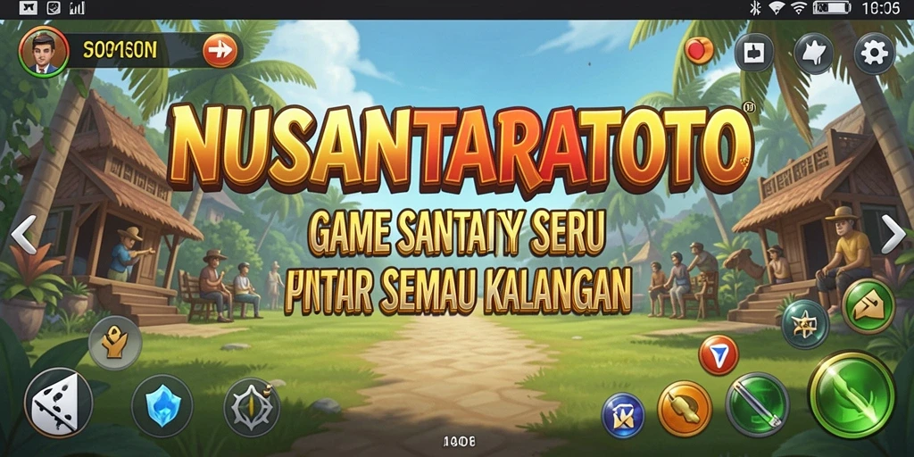 Screenshot gameplay NUSANTARATOTO yang menunjukkan aksi seru dan santai.