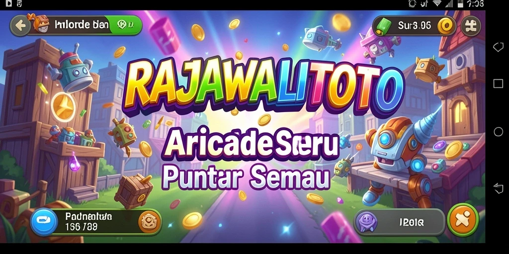 Screenshot gameplay RAJAWALITOTO menunjukkan aksi seru dalam permainan Arcade.