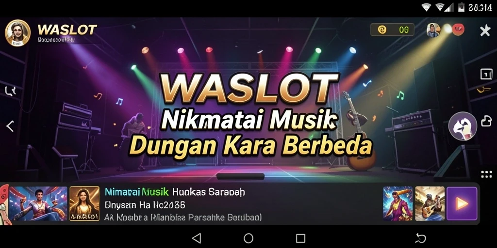 Tampilan menarik dari gameplay WASLOT yang menampilkan alat musik.